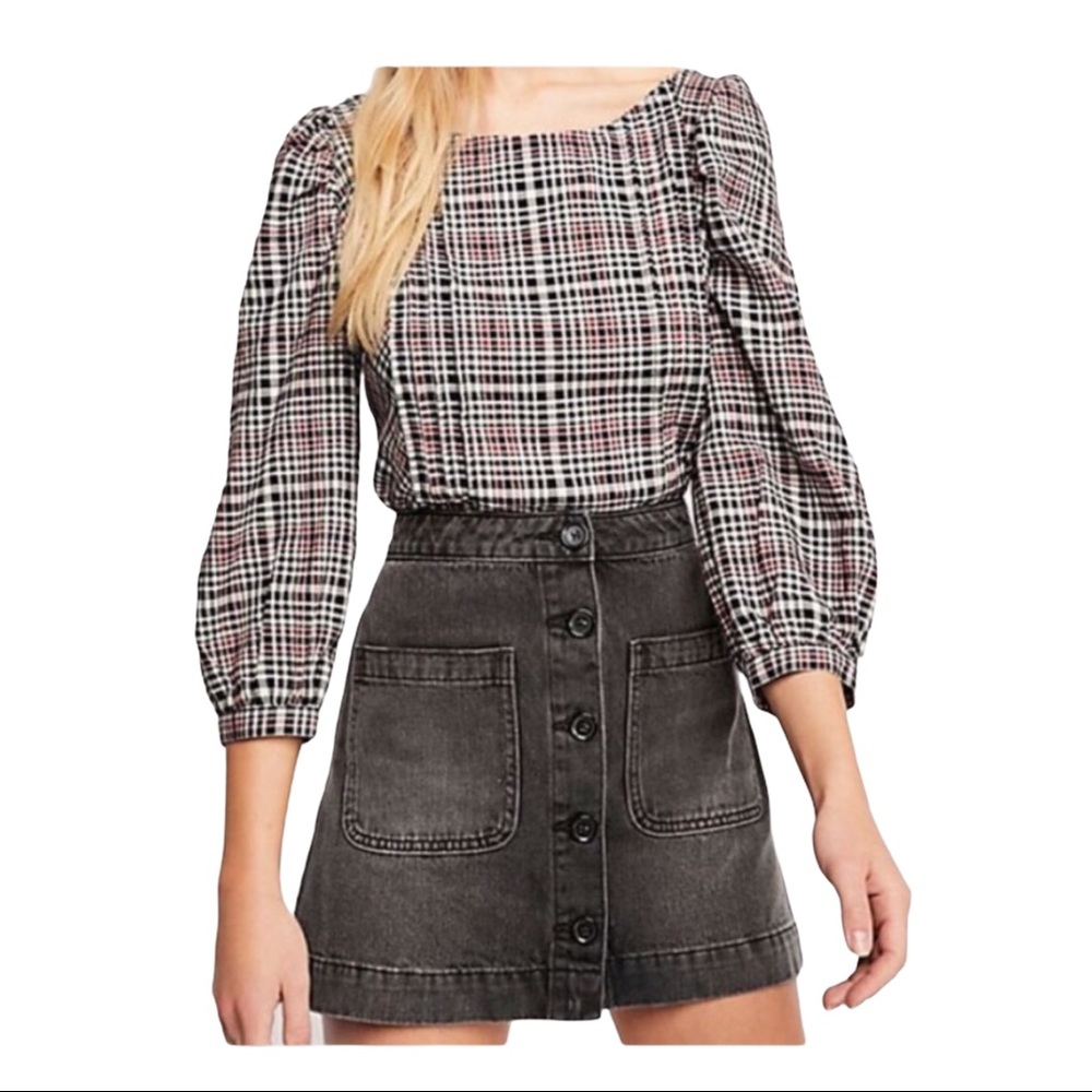 Free People Don’t Get Me Wrong Denim Skirt